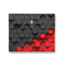 MightySkins Skin Compatibile con Alienware X14 R2 (2023) Kit Completo - Due Toni Esagonali