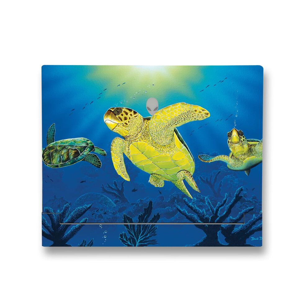 Skin MightySkins compatible avec Alienware X14 R2 (2023) - Kit complet de stickers - Turtle Dreams | Protection durable et unique en vinyle | Fac