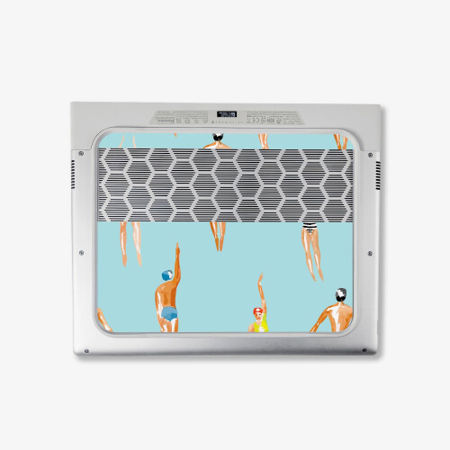 MightySkins Skin Compatible avec Alienware X14 R2 (2023) Full Wrap Kit - Upstream 2