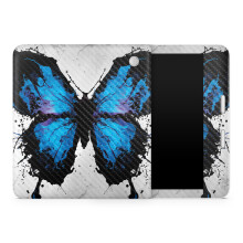 Custodia protettiva in fibra di carbonio per tablet compatibile con Kobo Libra 2 (2023) - Butterfly Splash - Pellicola protettiva in vinile 3M di