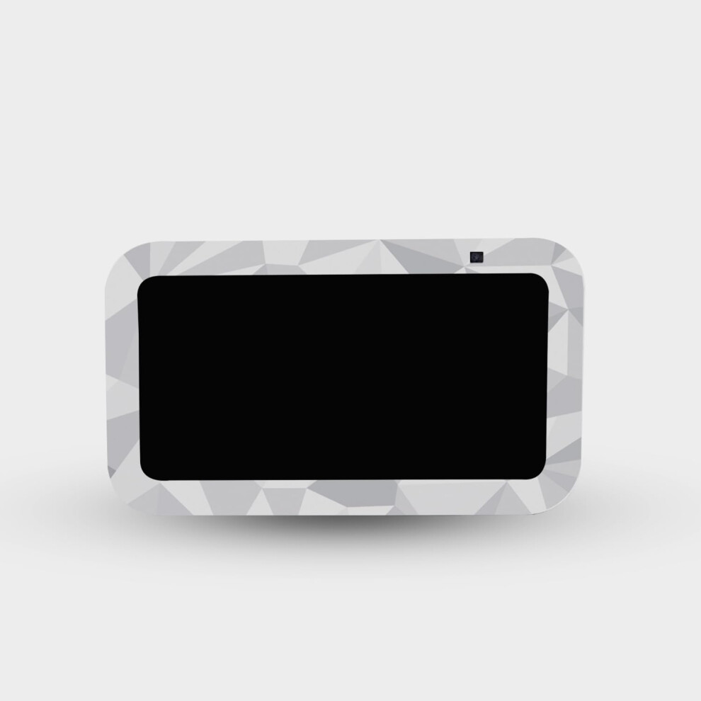 Mightyskins Skin Compatible With Amazon Echo Show 5 (Gen 3) - Polygon | Protective Durable And Unique Vinyl Decal Wrap Cover | Easy To Apply R Gray 198164091535