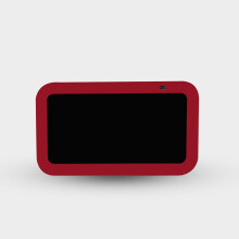 MightySkins Skin Compatible with Amazon Echo Show 5 (Gen 3) - Solid Burgundy | Protective Durable and Unique Vinyl Decal wrap Cover | Easy to Apply
