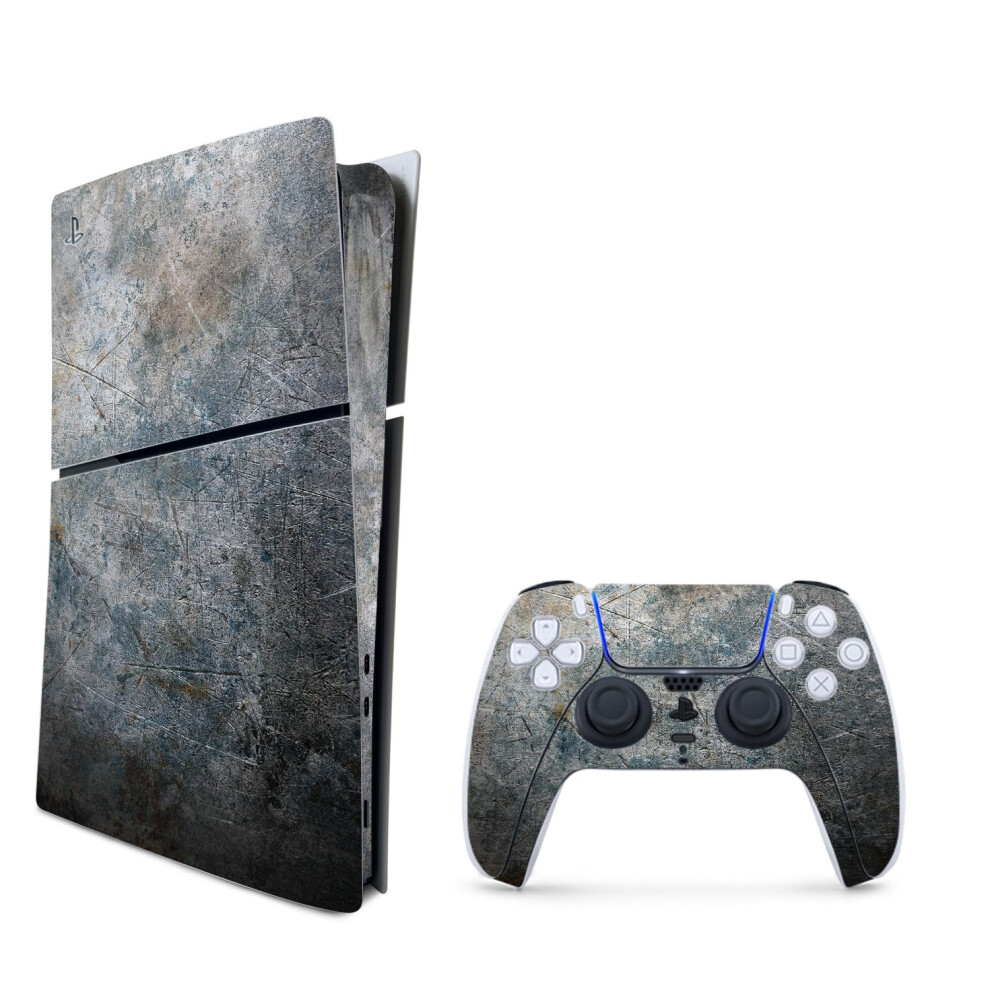 MightySkins Skin Compatible with PlayStation 5 Slim Digital Edition Bundle - Shadow Concrete | Protective  Durable  and Unique Vinyl Decal wrap Cover-image-OPC-PGSGJZR-NEW