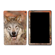 MightySkins Skin kompatibel mit Amazon Kindle Fire HD 10 (2023)  Happy Wolf | Schtzende, langlebige und einzigartige Vinyl-Aufkleber-Hlle | Ei