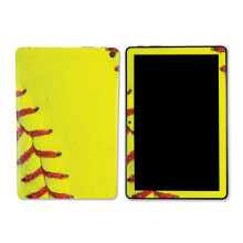 Mightyskins Skin compatible avec Amazon Kindle Fire HD 10 (2023) - Gros plan de softball | Couvercle d'enveloppe de d   calcomanie en vinyle durabl