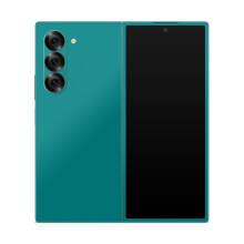Skin de telfono Compatible con Samsung Galaxy Z Fold 6 - Teal slido - Cubierta de calcomana protectora de vinilo 3M Premium - Fcil de aplicar | H