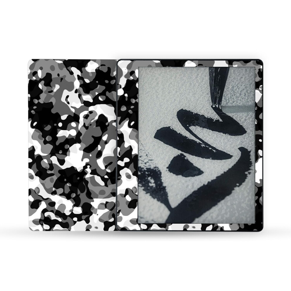 Mightyskins Skin Compatible With Amazon Kindle Scribe (2022) Full Wrap - Modern Camo | Protective And Unique Vinyl Decal Wrap Cover | Easy To A Black 197560683498