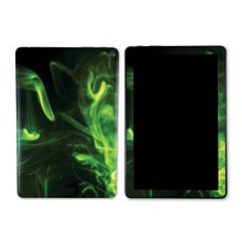 MightySkins Skin kompatibel mit Amazon Kindle Fire HD 10 (2023)  Grne Mystische Flammen | Schtzende, langlebige und einzigartige Vinyl-Aufkleb