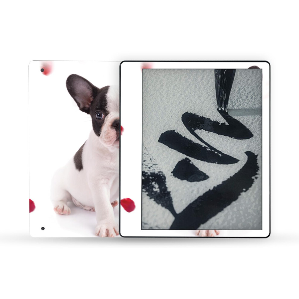 Mightyskins Skin Compatible With Amazon Kindle Scribe (2022) Full Wrap - Furry Frenchie | Protective And Unique Vinyl Decal Wrap Cover | Easy To Appl 197560684662