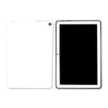 MightySkins Skin kompatibel mit Amazon Kindle Fire HD 10 (2023)  Einfarbig Wei | Schtzende, langlebige und einzigartige Vinyl-Aufkleber-Hlle