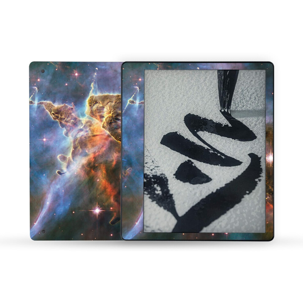 Mightyskins Skin Compatible With Amazon Kindle Scribe (2022) Full Wrap - Nebula | Protective And Unique Vinyl Decal Wrap Cover | Easy To Apply Golden 197560684822