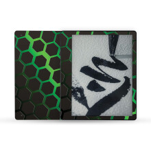 MightySkins Skin kompatibel mit Amazon Kindle Scribe (2022) Vollumhllung  Grnes Hexagon | Schtzende, langlebige und einzigartige Vinyl-Aufkl