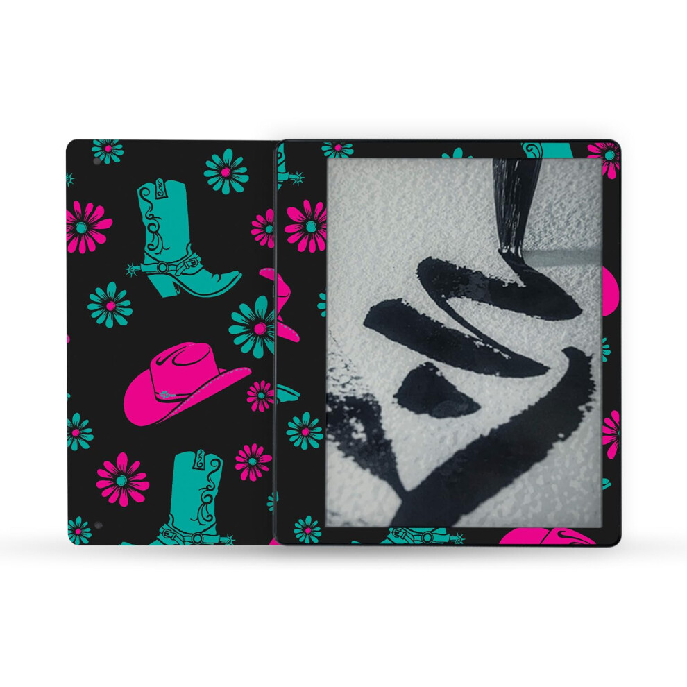 Mightyskins Skin Compatible With Amazon Kindle Scribe (2022) Full Wrap - Neon Cowgirl | Protective Durable And Unique Vinyl Decal Wrap Cover | Easy 197560685720