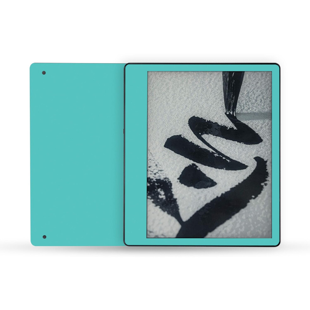 Mightyskins Skin Compatible With Amazon Kindle Scribe (2022) Full Wrap - Solid | Protective And Unique Vinyl Decal Wrap Cover | Easy To App Turquoise 197560686956
