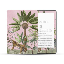 MightySkins Glossy Glitter Skin Compatible with Amazon Kindle Paperwhite 5 6.8-inch 11th Gen (2021) Full Wrap - Chinoiserie Jungle | High-Gloss Glitt