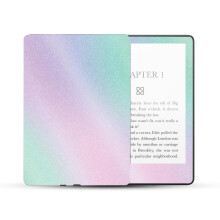 MightySkins Glossy Glitter Skin Compatible with Amazon Kindle Paperwhite 5 6.8-inch 11th Gen (2021) Full Wrap - Cotton Candy | Protective High-Gloss