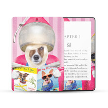 MightySkins Skin Brilhante Glitter Compatível com Kindle Paperwhite 5 6.8" 11ª Geração (2021) - Cães Divas