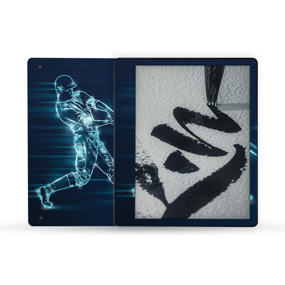 Mightyskins Skin Compatible With Amazon Kindle Scribe (2022) Full Wrap - Glow Baseball | Protective And Unique Vinyl Decal Wrap Cover | Easy To Apply 197560684761
