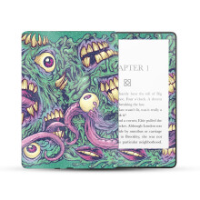 MightySkins Glossy Glitter Skin Compatible with Amazon Kindle Paperwhite 5 6.8-inch 11th Gen (2021) Full Wrap - Eyes and Teeth | Protective High-Gloss