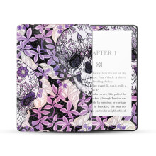 MightySkins Película Brilhante Glitter Compatível com Amazon Kindle Paperwhite 5 6.8 11ª Geração (2021) - Caveira de Flor