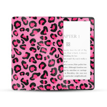 MightySkins Película Brilhante Glitter para Amazon Kindle Paperwhite 5 6.8" 11ª Geração (2021) - Leopardo Rosa