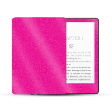 MightySkins Glossy Glitter Skin Compatible with Amazon Kindle Paperwhite 5 6.8-inch 11th Gen (2021) Full Wrap - Solid Hot Pink | Protective High-Gloss