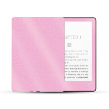 MightySkins Glossy Glitter Skin Compatible with Amazon Kindle Paperwhite 5 6.8-inch 11th Gen (2021) Full Wrap - Solid Pink | Protective High-Gloss Gli