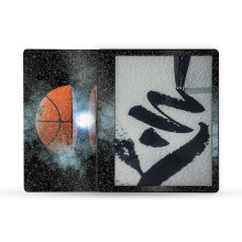 MightySkins Glnzende Glitzer-Skin, kompatibel mit Amazon Kindle Scribe (2022), vollstndige Umhllung  Basketball Orb | Schtzende Hochglanz-Gl
