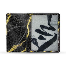 MightySkins Glossy Glitter Skin Compatible with Amazon Kindle Scribe (2022) Full Wrap - Black Marble Glitter | High-Gloss Glitter Finish | Easy to Ap