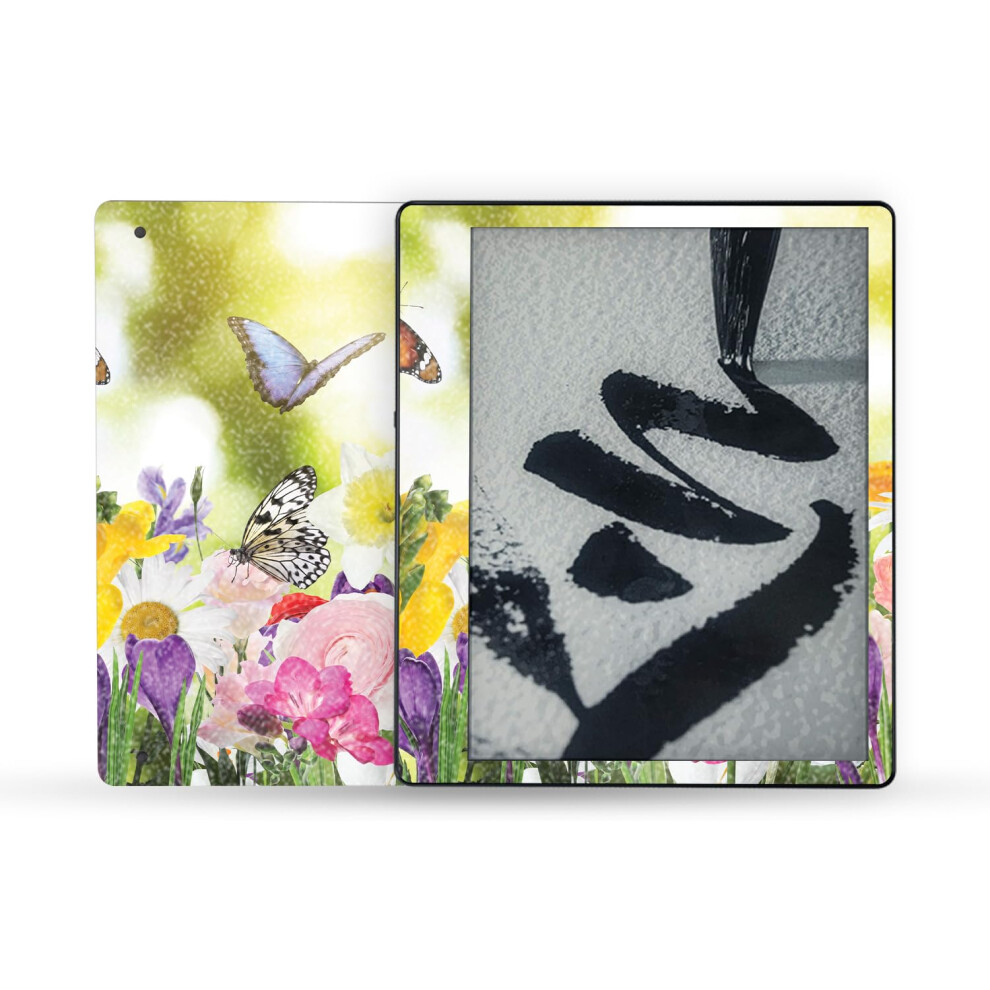 Mightyskins Glossy Glitter Skin Compatible With Amazon Kindle Scribe (2022) Full Wrap - Butterfly Hangout | High-Gloss Glitter Finish | Easy To Apply 197560702441
