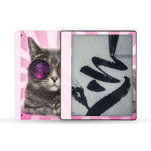 MightySkins Glnzende Glitzer-Skin, kompatibel mit Amazon Kindle Scribe (2022), Komplettumhllung  Galaxy Cat | Schtzendes Hochglanz-Glitzer-Fi