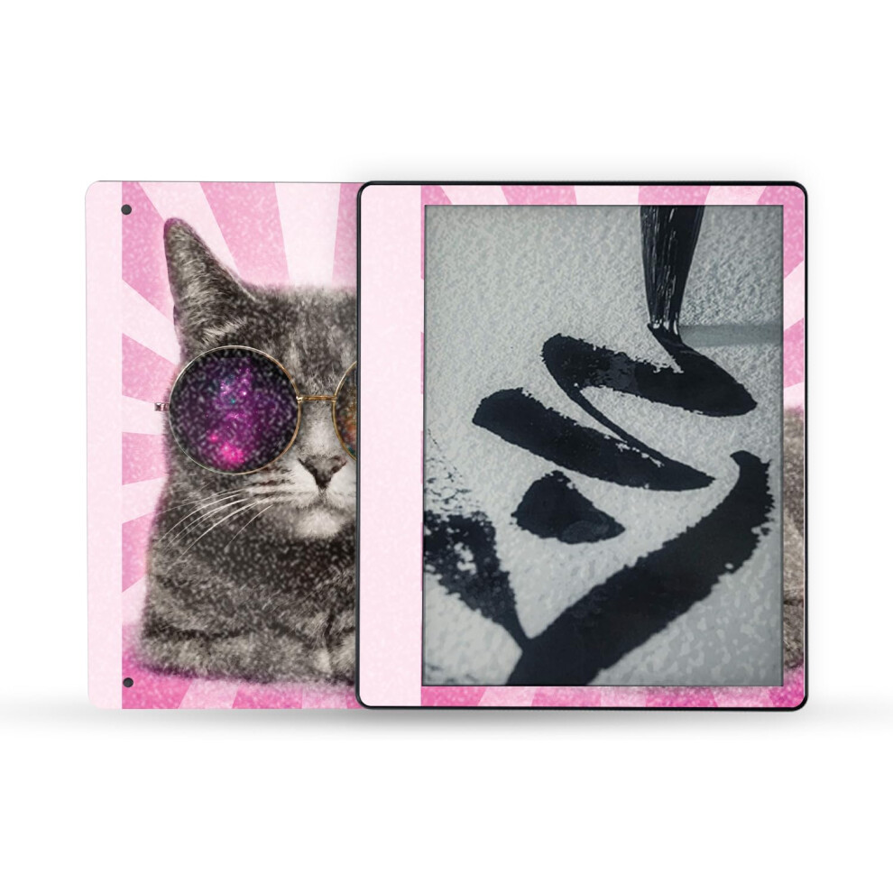 Mightyskins Glossy Glitter Skin Compatible With Amazon Kindle Scribe (2022) Full Wrap - Galaxy Cat | Protective High-Gloss Glitter Finish | Easy To Ap 197560703288