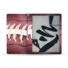 MightySkins Glnzende Glitzer-Skin, kompatibel mit Amazon Kindle Scribe (2022), vollstndige Umhllung  Fuball-Schnrsenkel | Schtzendes Hochg