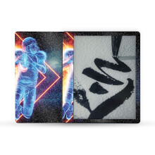 MightySkins Glnzende Glitzer-Skin, kompatibel mit Amazon Kindle Scribe (2022), Komplettumhllung  Leuchtender Fuball | Schtzende Hochglanz-Gl