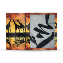MightySkins Glnzende Glitzer-Skin, kompatibel mit Amazon Kindle Scribe (2022), Komplettumhllung  Glamour-Giraffe | Hochglnzendes Glitzer-Fini
