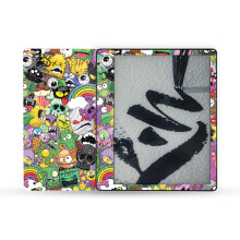 Mightyskins Glohsy Glitter Skin compatible con Amazon Kindle Scribe (2022) envoltura completa - Monster Mash | Acabado protector de brillo de alto br