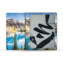 MightySkins Glnzende Glitzer-Skin, kompatibel mit Amazon Kindle Scribe (2022), Vollumhllung  Mountain Lake | Schtzende Hochglanz-Glitzeroberf
