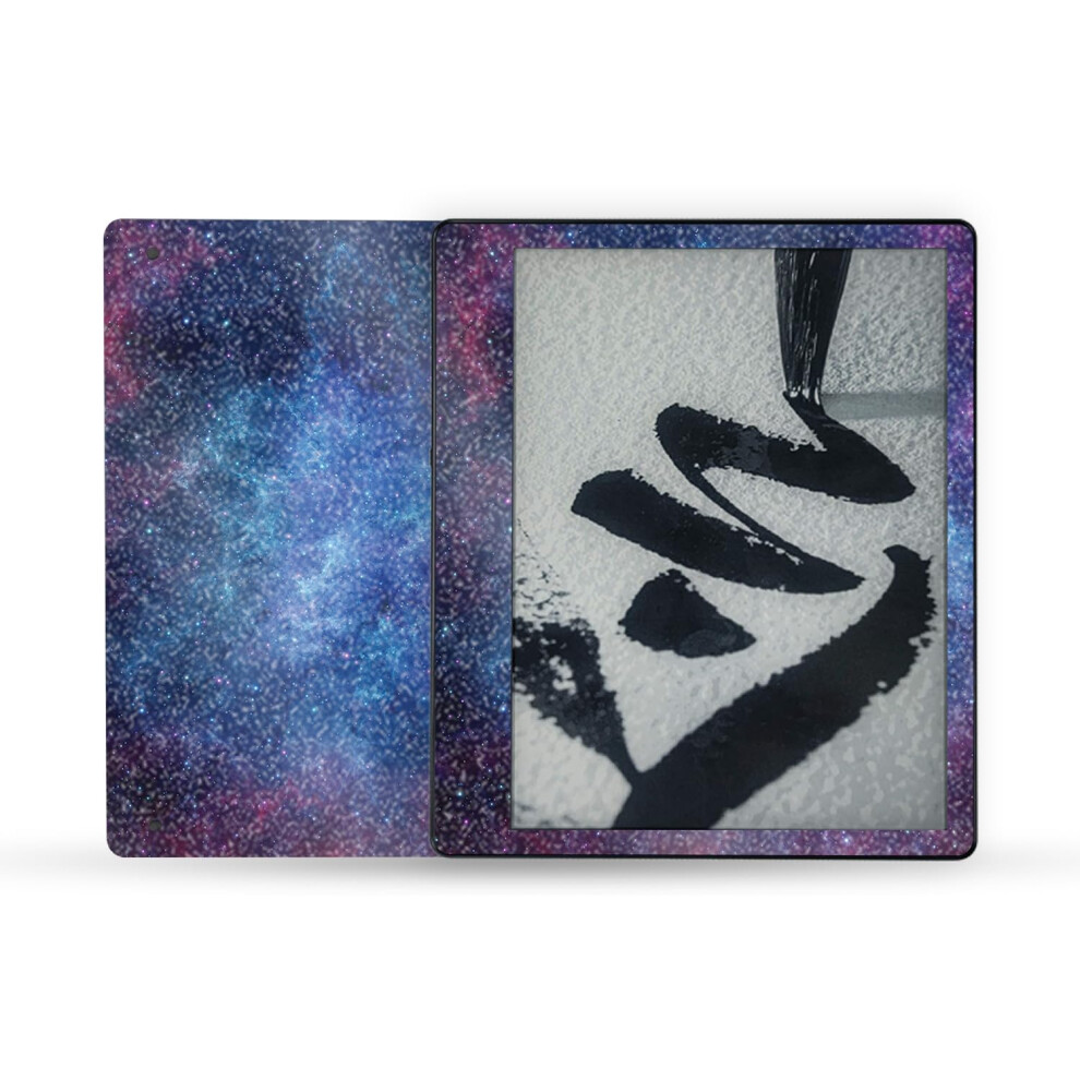 Mightyskins Glossy Glitter Skin Compatible With Amazon Kindle Scribe (2022) Full Wrap - Nebula | Protective Durable High-Gloss Glitter Finish | Easy 197560704209