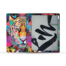 MightySkins Glnzende Glitzer-Skin, kompatibel mit Amazon Kindle Scribe (2022), Vollumhllung  Neon Tiger | Schtzendes Hochglanz-Glitzer-Finish