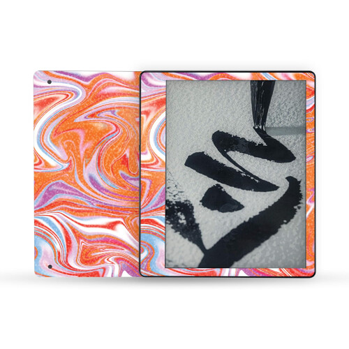 MightySkins Pele de Brilho Glitter Compatível com Amazon Kindle Scribe (2022) - Laranja