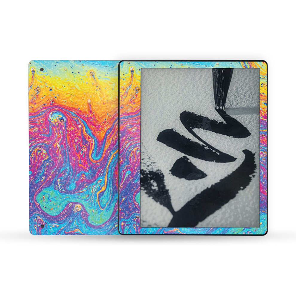 Mightyskins Glossy Glitter Skin Compatible With Amazon Kindle Scribe (2022) Full Wrap - Paint Currents | Protective High-Gloss Glitter Finish | Easy T 197560704384