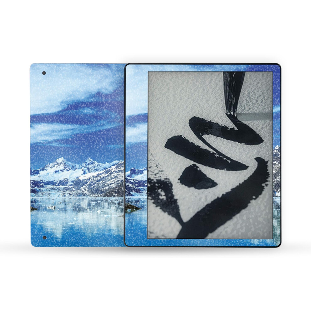 Mightyskins Glossy Glitter Skin Compatible With Amazon Kindle Scribe (2022) Full Wrap - Sky Lake | Protective High-Gloss Glitter Finish | Easy To Appl 197560705138