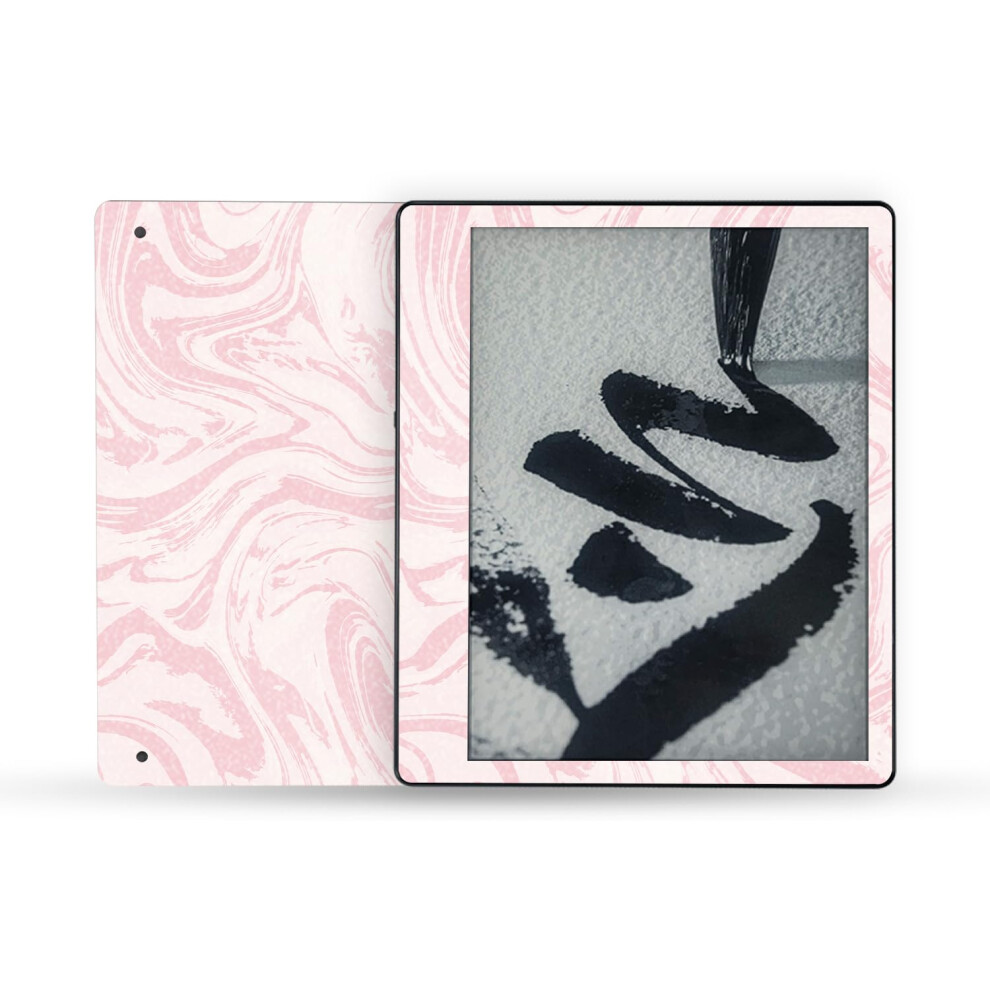 Mightyskins Glossy Glitter Skin Compatible With Amazon Kindle Scribe (2022) Full Wrap - Silky | Protective High-Gloss Glitter Finish | Easy To Ap Pink 197560705091
