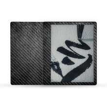 MightySkins Carvão Fibra Skin Compatível com Amazon Kindle Scribe (2022) - Preto Couro