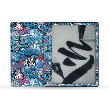 MightySkins Carbon Fiber Skin Compatível com Amazon Kindle Scribe (2022) - Blue Meanies