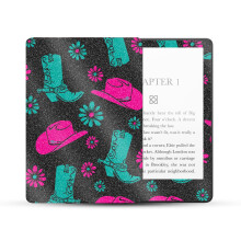 Mightyskins Glohsy Glitter Skin compatible con Amazon Kindle Paperwhite 5 6.8 pulgadas 11th Gen (2021) Wrap completa - Neon Cowgirl | Acabado protect
