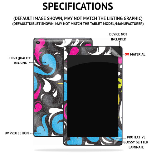 MightySkins Película Brilhante com Glitter Compatível com Amazon Kindle Scribe (2022) - Blue Pour 1