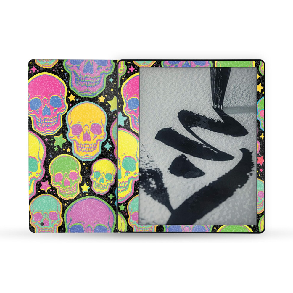 Mightyskins Glossy Glitter Skin Compatible With Amazon Kindle Scribe (2022) Full Wrap - Candy Skulls | Protective High-Gloss Glitter Finish | Easy To 197560702489