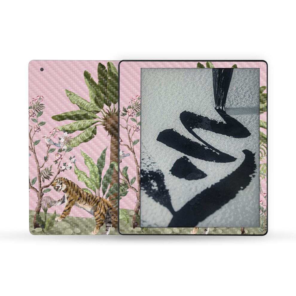 Mightyskins Carbon Fiber Skin Compatible With Amazon Kindle Scribe (2022) Full Wrap - Chinoiserie Jungle | Textured Carbon Fiber Finish | Easy To Appl 197560693572
