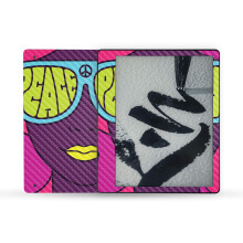 MightySkins Carbon Fiber Skin kompatibel med Amazon Kindle Scribe (2022) Full Wrap - Fluorescent Rave | Texturerad kolfiberfinish | Ltt att appl